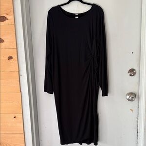 Old Navy Elegant Black Long Sleeve Dress